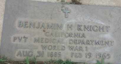 KNIGHT, BENJAMIN - Los Angeles County, California | BENJAMIN KNIGHT - California Gravestone Photos