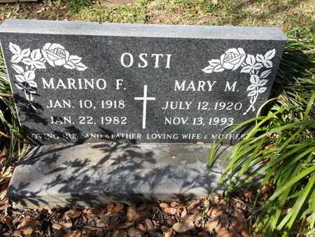 OSTI, MARY M - Los Angeles County, California | MARY M OSTI - California Gravestone Photos