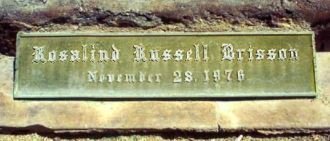 RUSSELL BRISSON, ROSALIND - Los Angeles County, California | ROSALIND RUSSELL BRISSON - California Gravestone Photos