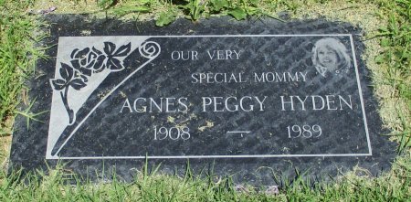 HYDEN, AGNES PEGGY - Orange County, California | AGNES PEGGY HYDEN - California Gravestone Photos
