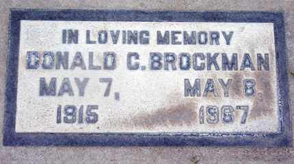 BROCKMAN, DONALD C. - Sutter County, California | DONALD C. BROCKMAN - California Gravestone Photos