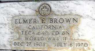BROWN, ELMER E. - Sutter County, California | ELMER E. BROWN - California Gravestone Photos