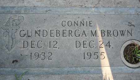 BROWN, GUNDEBERGA M. - Sutter County, California | GUNDEBERGA M. BROWN - California Gravestone Photos