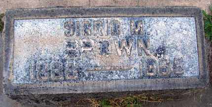 BROWN, SIGRID M. - Sutter County, California | SIGRID M. BROWN - California Gravestone Photos