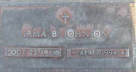 JOHNSON, IRMA BERDELLA - Sutter County, California | IRMA BERDELLA JOHNSON - California Gravestone Photos