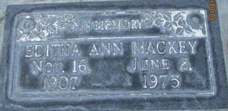 MACKEY, EDITHA ANN - Sutter County, California | EDITHA ANN MACKEY - California Gravestone Photos
